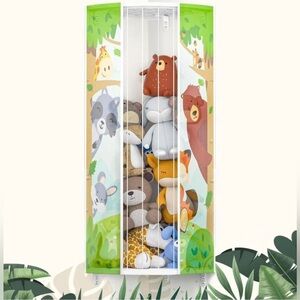 Stuffed Animal Storage Toy Organizer - Corner Stuffed Animals Holder for Wall